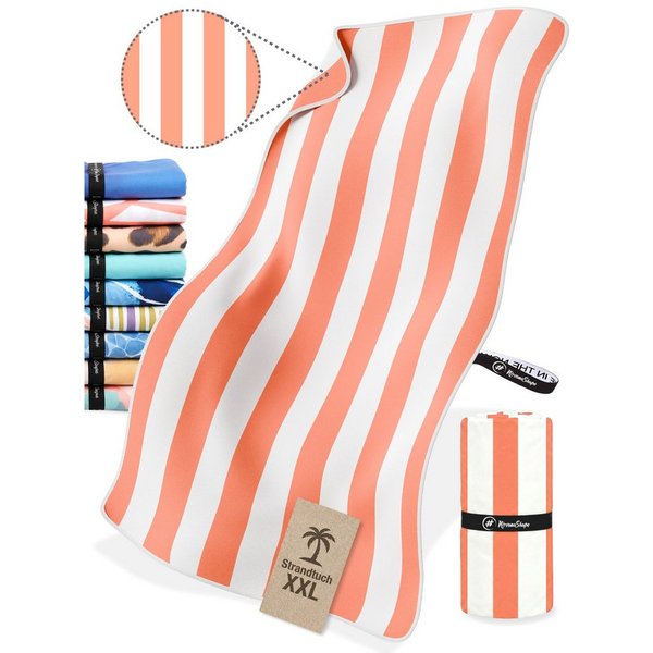 NirvanaShape Strandtuch Reise Handtuch Strandtuch XXL - Strandhandtuch, Mikrofaser Badetuch