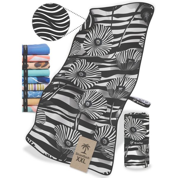NirvanaShape Strandtuch Reise Handtuch Strandtuch XXL - Strandhandtuch, Mikrofaser Badetuch