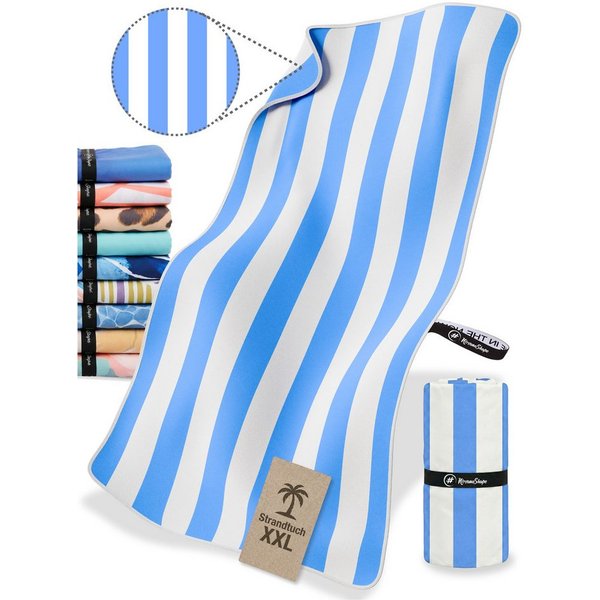 NirvanaShape Strandtuch Reise Handtuch Strandtuch XXL - Strandhandtuch, Mikrofaser Badetuch