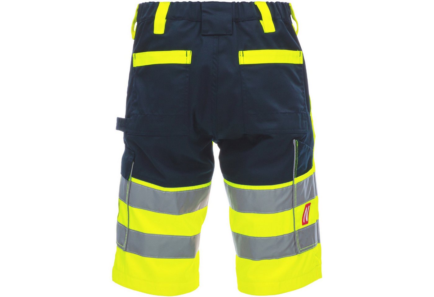 Nitras Arbeitshose Warnschutz Shorts "MOTION TEX VIZ" – Bild 2 von 2