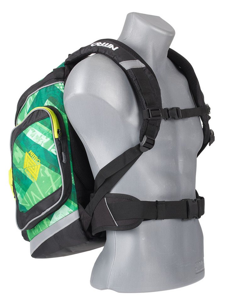 NITRO Schulrucksack Jungen Mädchen Rucksack Schulrucksackset (3 Teile Set, inkl. Sporttasche und Mäppchen Box), Schultasche Schulmappe Tasche – Bild 2 von 5