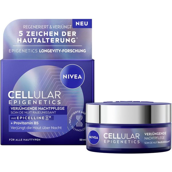 NIVEA CELLULAR Epigenetics Verjüngende Nachtpflege Nachtcreme · 50 ml