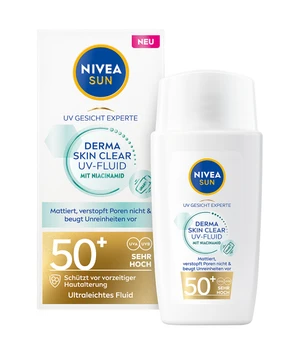 NIVEA SUN UV Gesicht Experte Derma Skin Clear UV-Fluid LSF 50+ Sonnengel · 40 ml