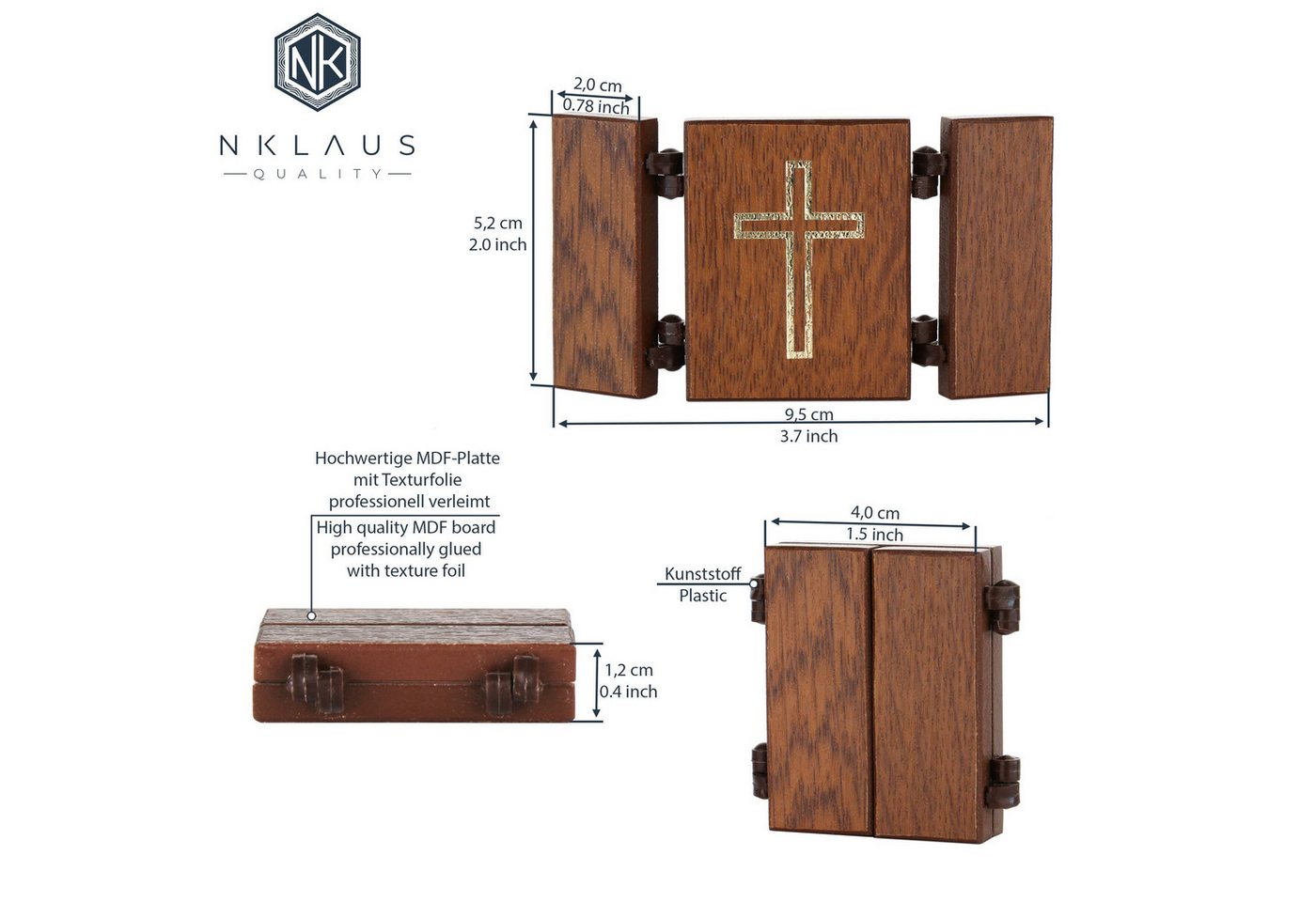 NKlaus Bild Ikone - Muttergottes Schnell Erhörende - christliche reise Altar Holz, Religion – Bild 3 von 3
