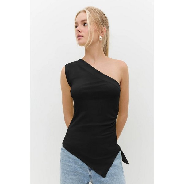 No Matter What Blusentop Ärmellose Bluse mit einer Schulter