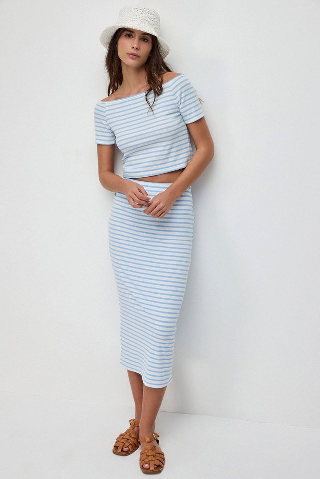 No Matter What Crop-Top Gestreifte Crop-Bluse – Bild 2 von 5