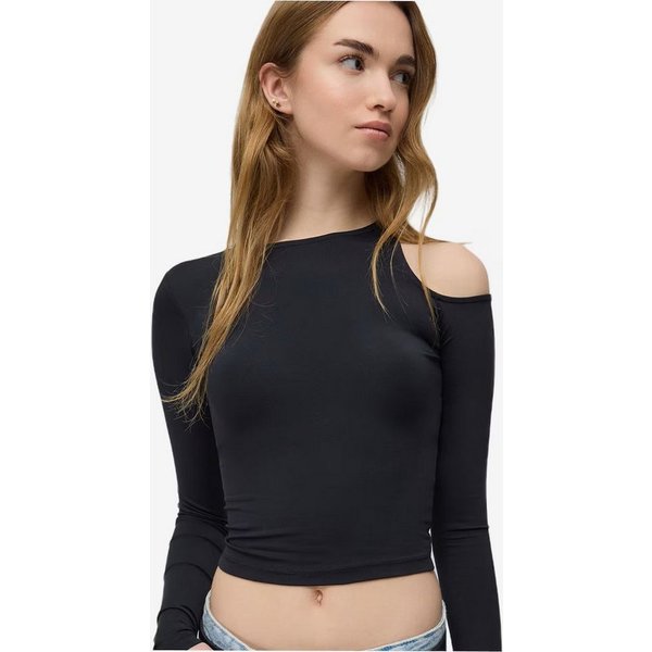 No Matter What Crop-Top Langarmshirt