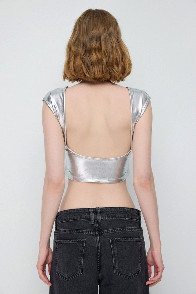 No Matter What Crop-Top Rückenfreies Basic-Crop-Top – Bild 5 von 5