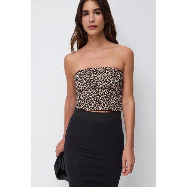 No Matter What Crop-Top Trägerloses Crop-Top