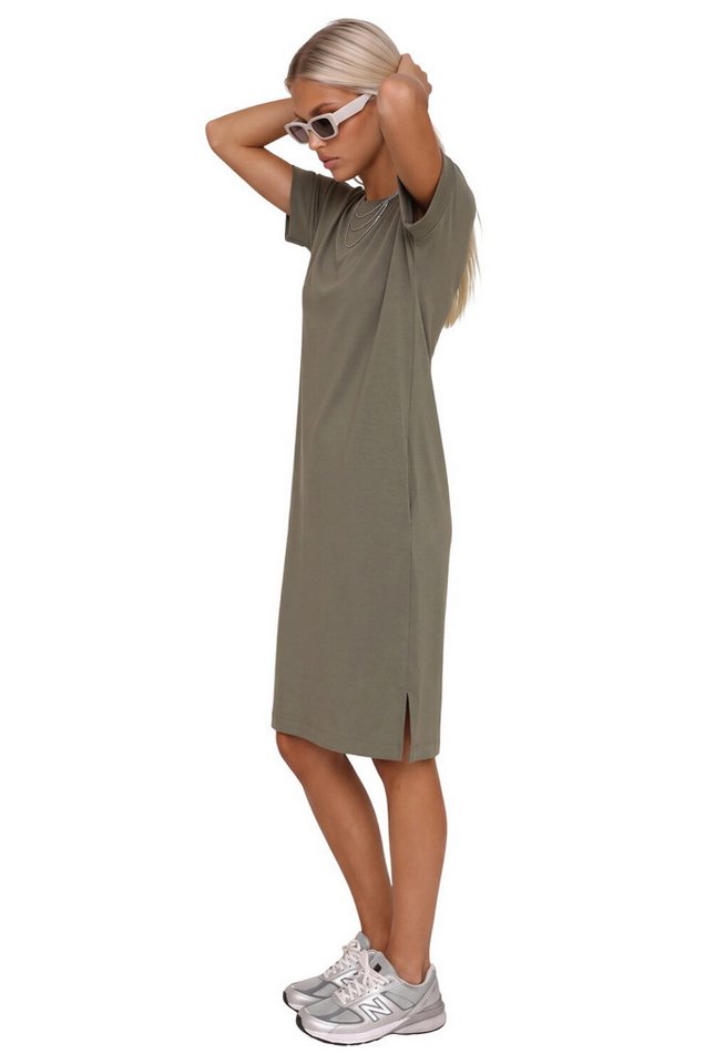 No Matter What Midikleid Basic Midi Kleid mit kurzen Ärmeln – Bild 2 von 5