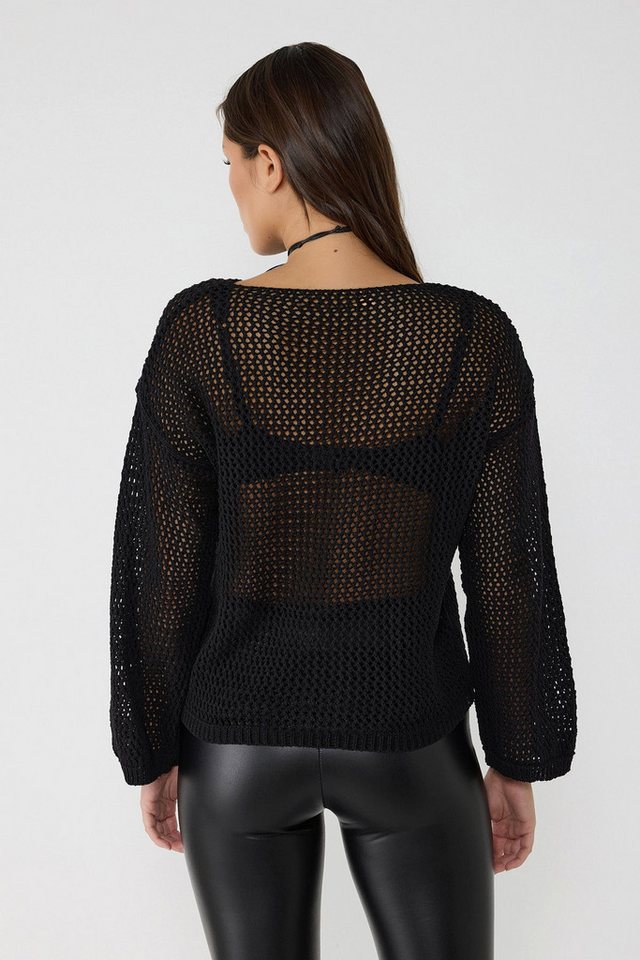 No Matter What Sweater Datei Strukturierter Strickpullover – Bild 5 von 5