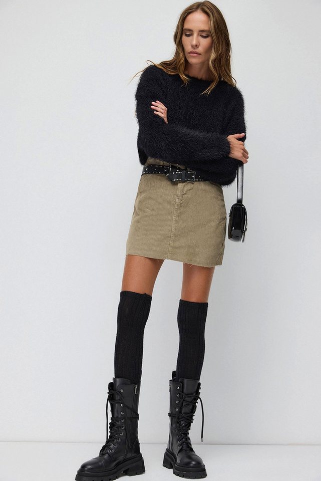No Matter What Sweater Flauschiger Crop-Pullover – Bild 3 von 5