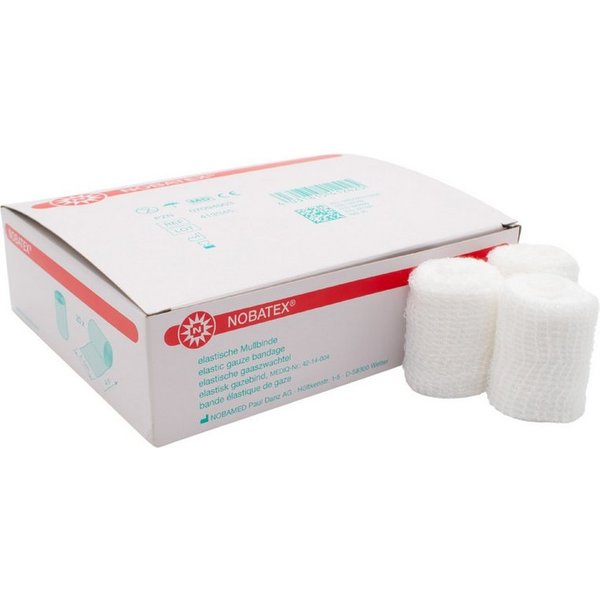 Nobamed Fixierpflaster Nobatex Fixierbinden, weiße Mullbinden, elastisch, 20 Stück