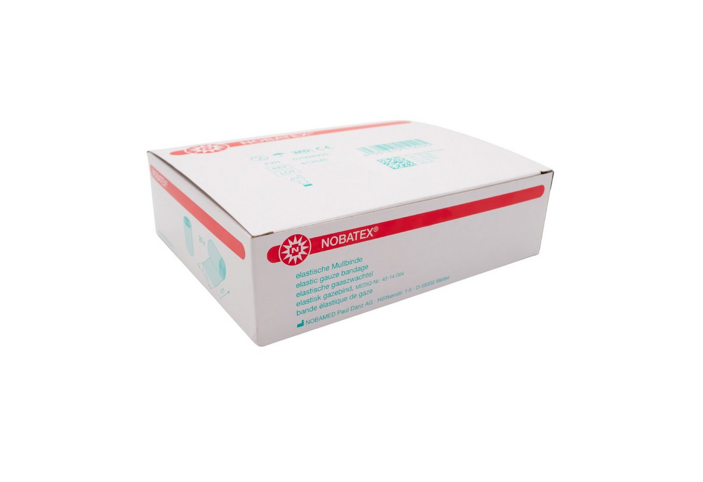 Nobamed Fixierpflaster Nobatex Fixierbinden, weiße Mullbinden, elastisch, 20 Stück – Bild 2 von 5