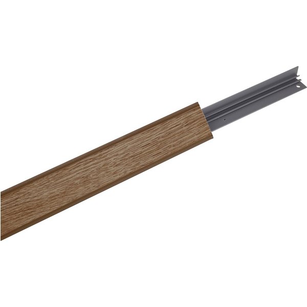 nobilia® Abschlussleiste WAP, Klick-Verbindungen, schrauben, Kunststoff, zum Anschrauben, kürzbar, Maße: 200/400 x 2,5 x 2,5 cm