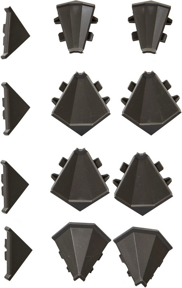 nobilia® Abschlussleiste WAP, Klick-Verbindungen, schrauben, Kunststoff, zum Anschrauben, kürzbar, Maße: 200/400 x 2,5 x 2,5 cm – Bild 3 von 3