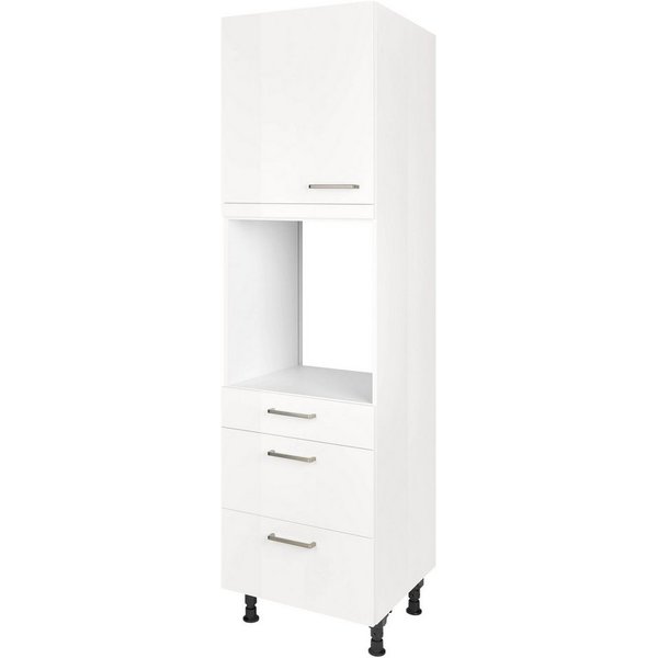 nobilia® Backofenumbauschrank "Flash", Ausrichtung wählbar, mit Schublade und zwei Auszügen und einer Tür, vormontiert, Breite/Höhe: 60/216,6 cm