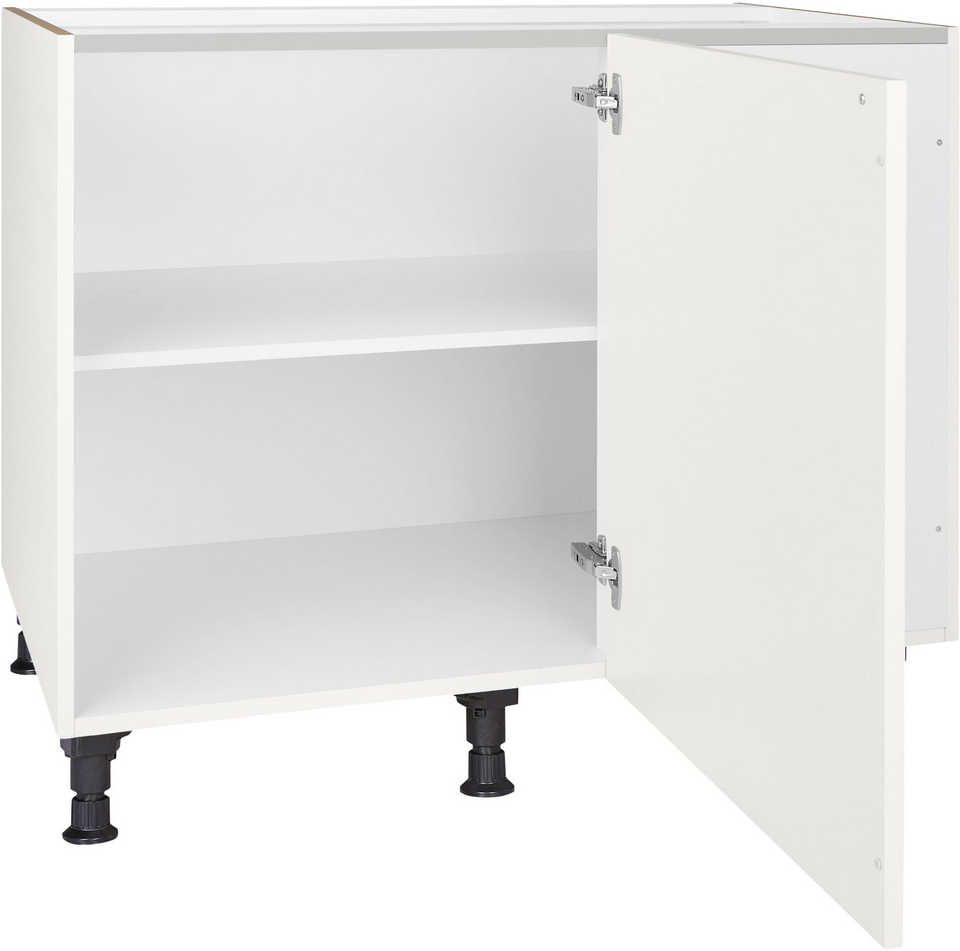 nobilia® Eckunterschrank "Cascada", vormontiert mit höhenverstellbaren Sockelfüßen, Breite 100 cm – Bild 2 von 5