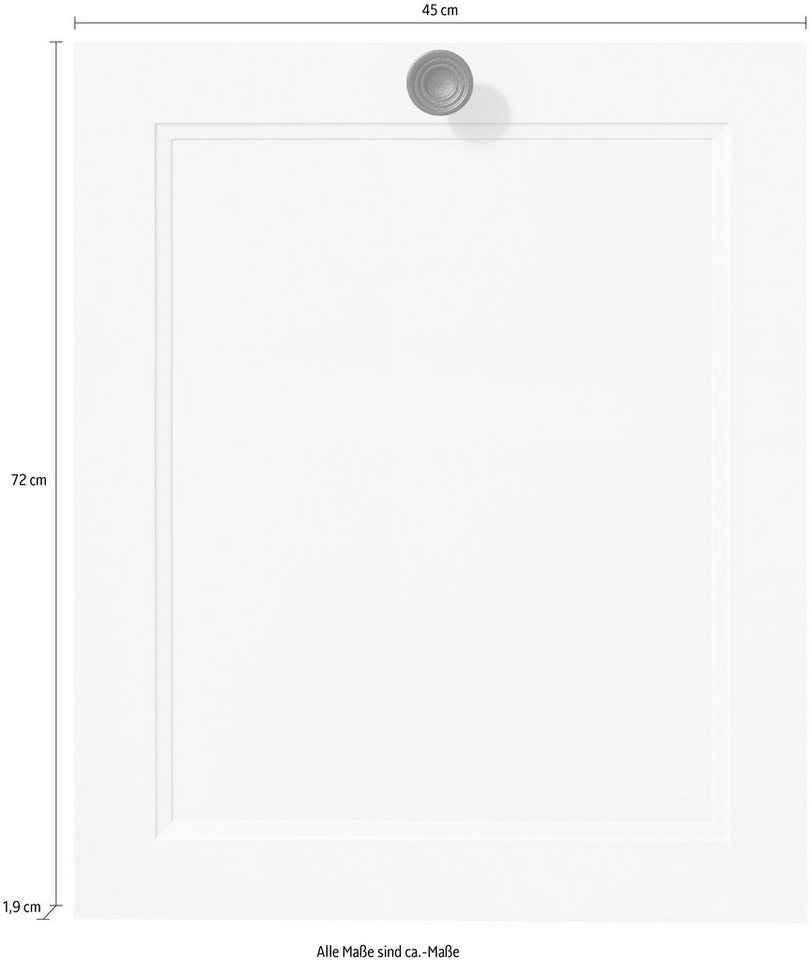 nobilia® Frontblende "Cascada", durchgehende Türfront für vollintegrierte Geschirrspüler, in den Breiten Breiten 45 und 60 cm – Bild 4 von 5