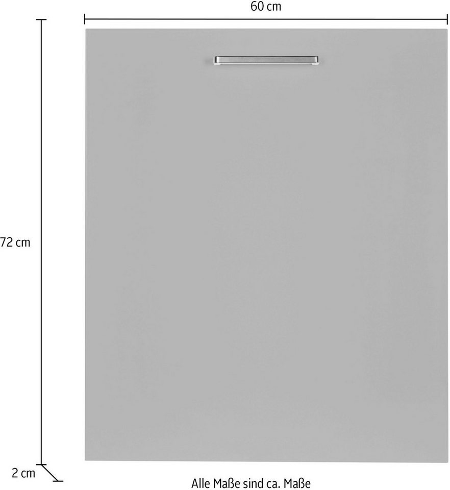 nobilia® Frontblende "Touch", durchgehende Türfront für vollintegrierte Geschirrspüler, in den Breiten Breiten 45 und 60 cm – Bild 3 von 3