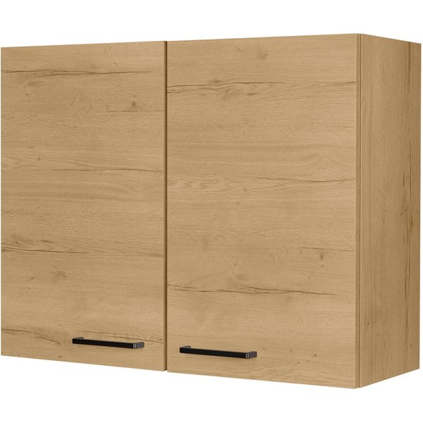 nobilia® Hängeschrank "Structura", vormontiert, mit zwei Einlegeböden, Breite 90 cm