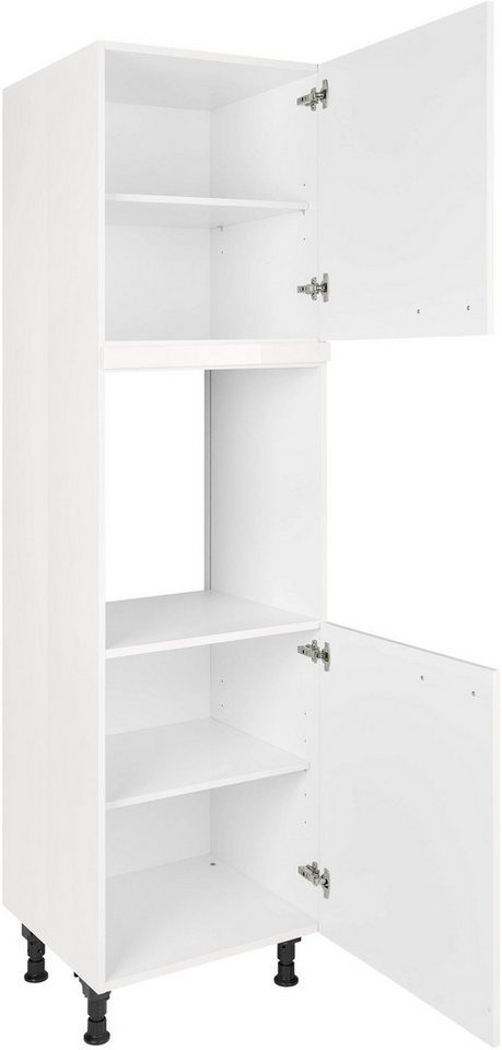 nobilia® Herdumbauschrank "Flash", Ausrichtung wählbar, mit zwei zusätzlichen Türen, vormontiert, Breite/Höhe: 60/167,8 cm – Bild 2 von 5