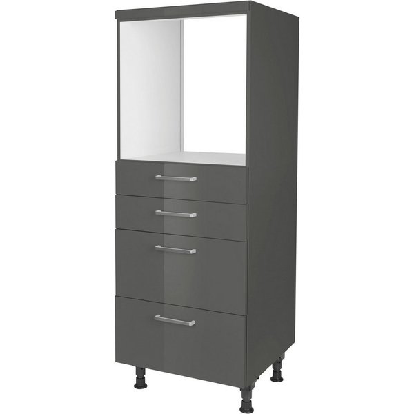 nobilia® Herdumbauschrank "Flash", mit Schubkästen und Auszügen, vormontiert, Breite/Höhe: 60/167,8 cm