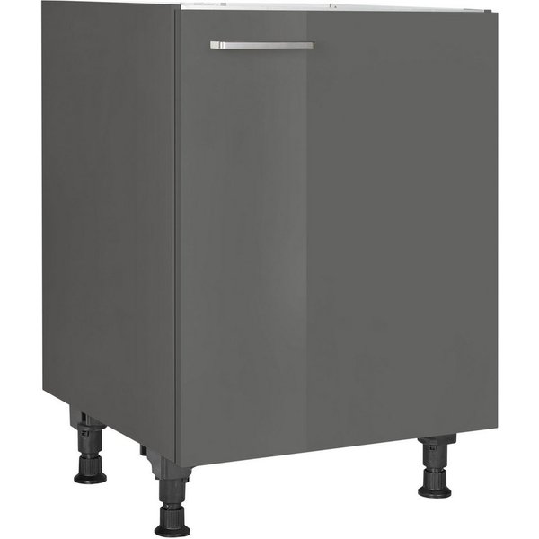 nobilia® Spülenschrank "Flash", Ausrichtung wählbar, vormontiert, in den Breiten 45 und 60 cm, mit höhenverstellbaren Sockelfüßen