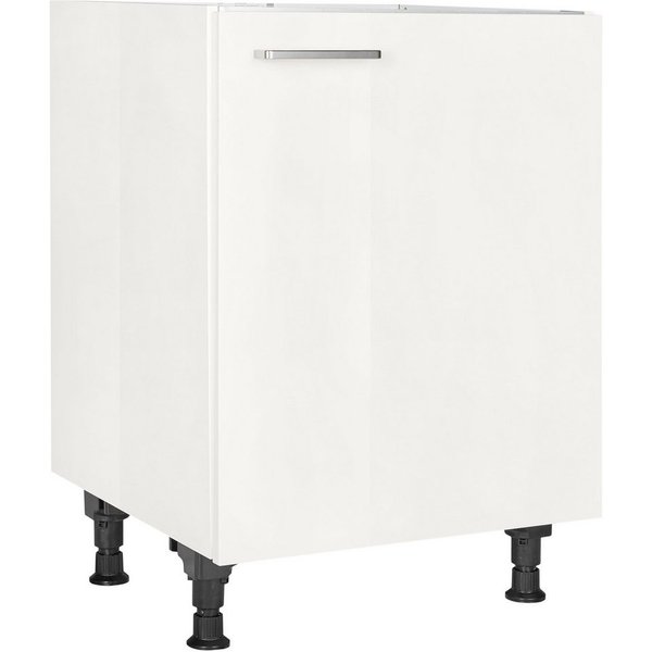 nobilia® Spülenschrank "Flash", Ausrichtung wählbar, vormontiert, in den Breiten 45 und 60 cm, mit höhenverstellbaren Sockelfüßen