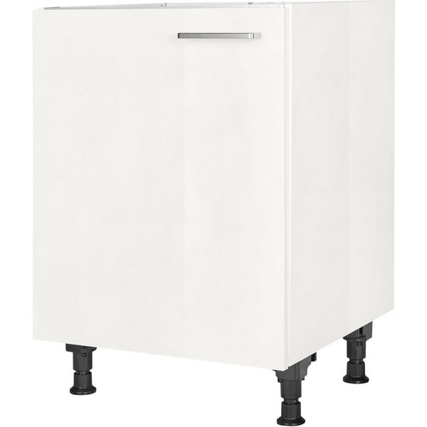 nobilia® Spülenschrank "Flash", Ausrichtung wählbar, vormontiert, in den Breiten 45 und 60 cm, mit höhenverstellbaren Sockelfüßen