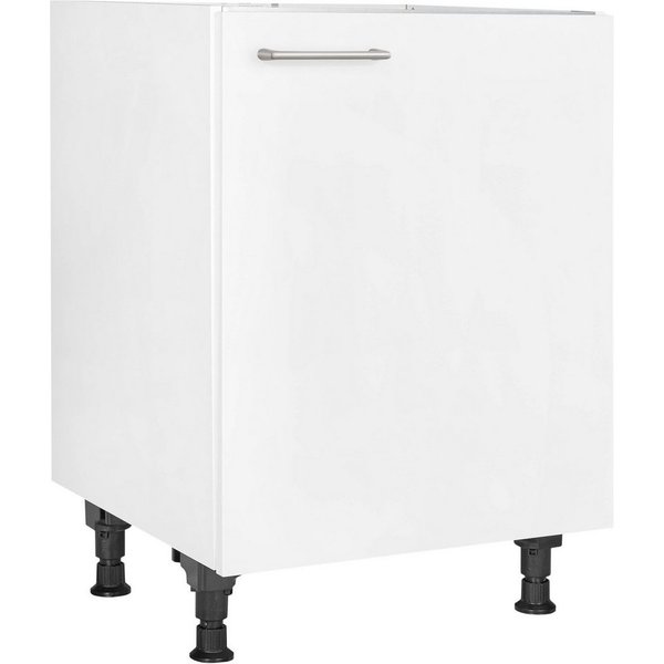 nobilia® Spülenschrank "Laser", Ausrichtung wählbar, vormontiert, in den Breiten 45 und 60 cm, mit höhenverstellbaren Sockelfüßen