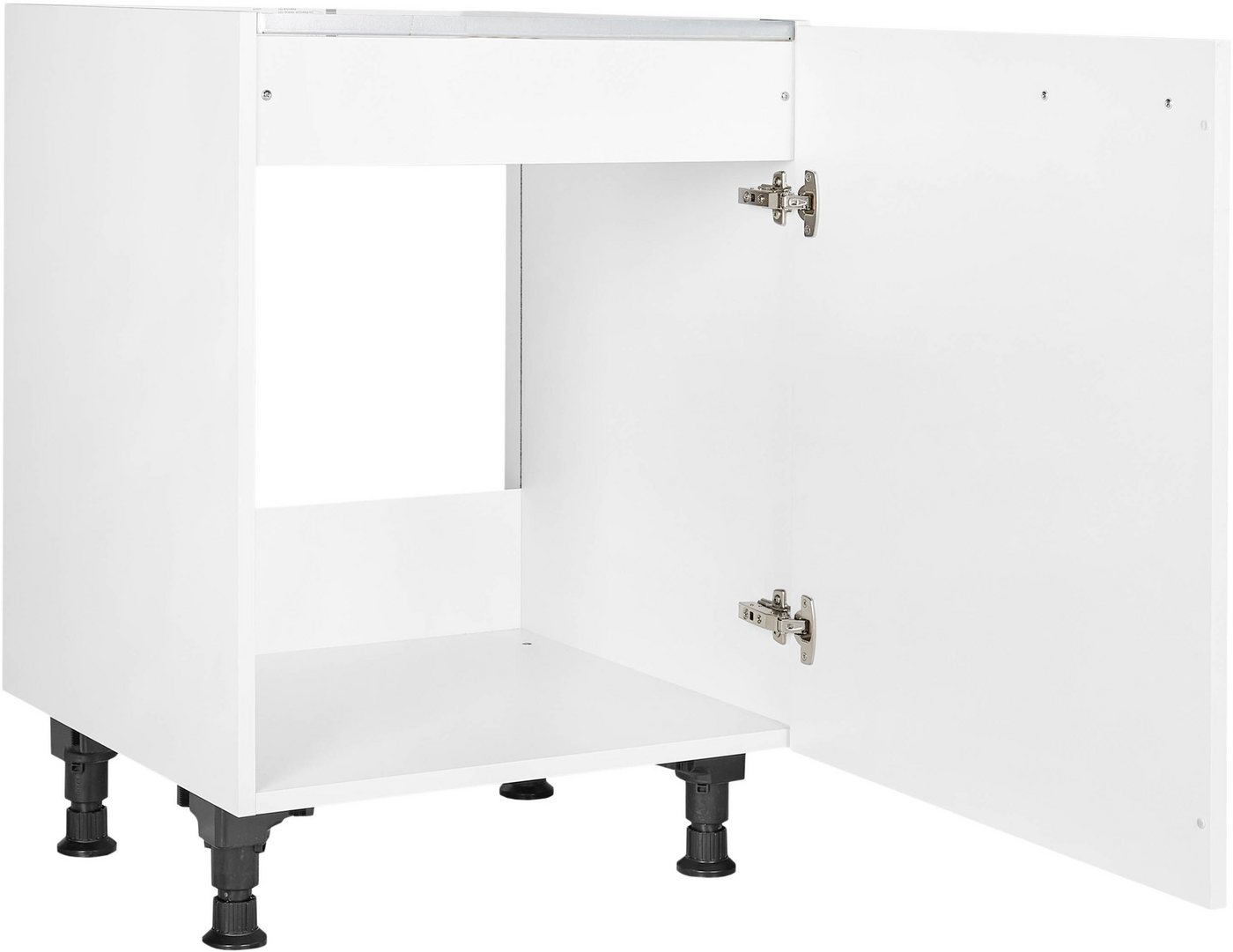 nobilia® Spülenschrank "Laser", Ausrichtung wählbar, vormontiert, in den Breiten 45 und 60 cm, mit höhenverstellbaren Sockelfüßen – Bild 2 von 5