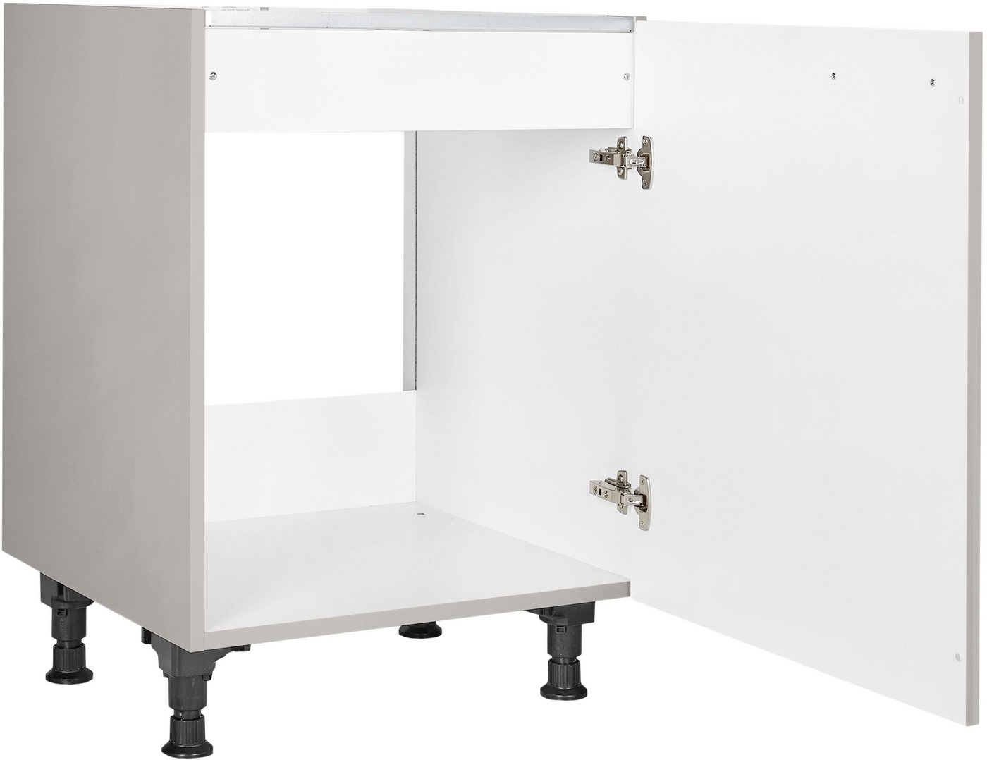 nobilia® Spülenschrank "Touch", Ausrichtung wählbar, vormontiert, in den Breiten 45 und 60 cm, mit höhenverstellbaren Sockelfüßen – Bild 2 von 5