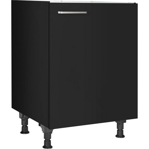 nobilia® Spülenschrank "Touch", Ausrichtung wählbar, vormontiert, in den Breiten 45 und 60 cm, mit höhenverstellbaren Sockelfüßen