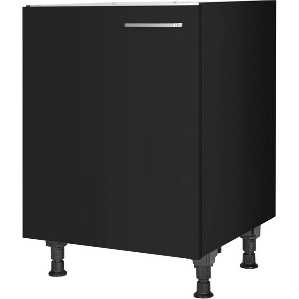 nobilia® Spülenschrank "Touch", Ausrichtung wählbar, vormontiert, in den Breiten 45 und 60 cm, mit höhenverstellbaren Sockelfüßen