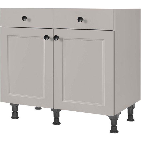 nobilia® Unterschrank "Cascada", vormontiert, Breite 90 cm, Soft-Close-Funktion bei den Schubkästen, inkl. höhenverstellbare Sockelfüße