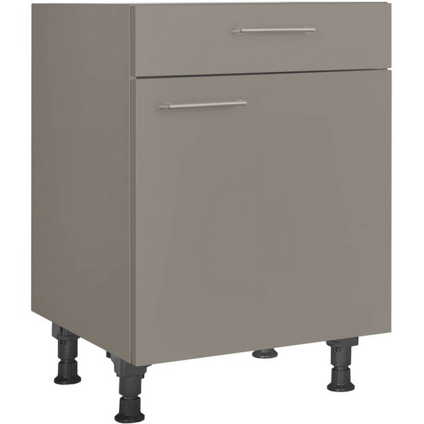 nobilia® Unterschrank "Laser", Ausrichtung wählbar, vormontiert, in den Breiten 30, 45 und 60 cm Breite, mit höhenverstellbaren Sockelfüßen, vormontiert