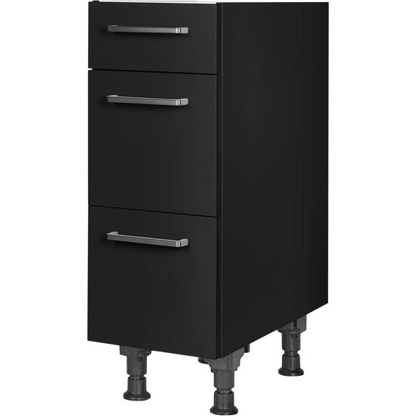 nobilia® Unterschrank "Touch", vormontiert, mit höhenverstellbaren Sockelfüßen, in den Breiten 30, 45, 60 und 90 cm, mit Schubkasten und Auszügen