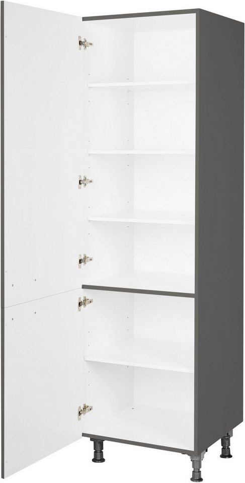 nobilia® Vorratsschrank "Flash", Ausrichtung wählbar, mit zwei Türen, vormontiert, Breite/Höhe: 60/216,6 cm – Bild 2 von 5