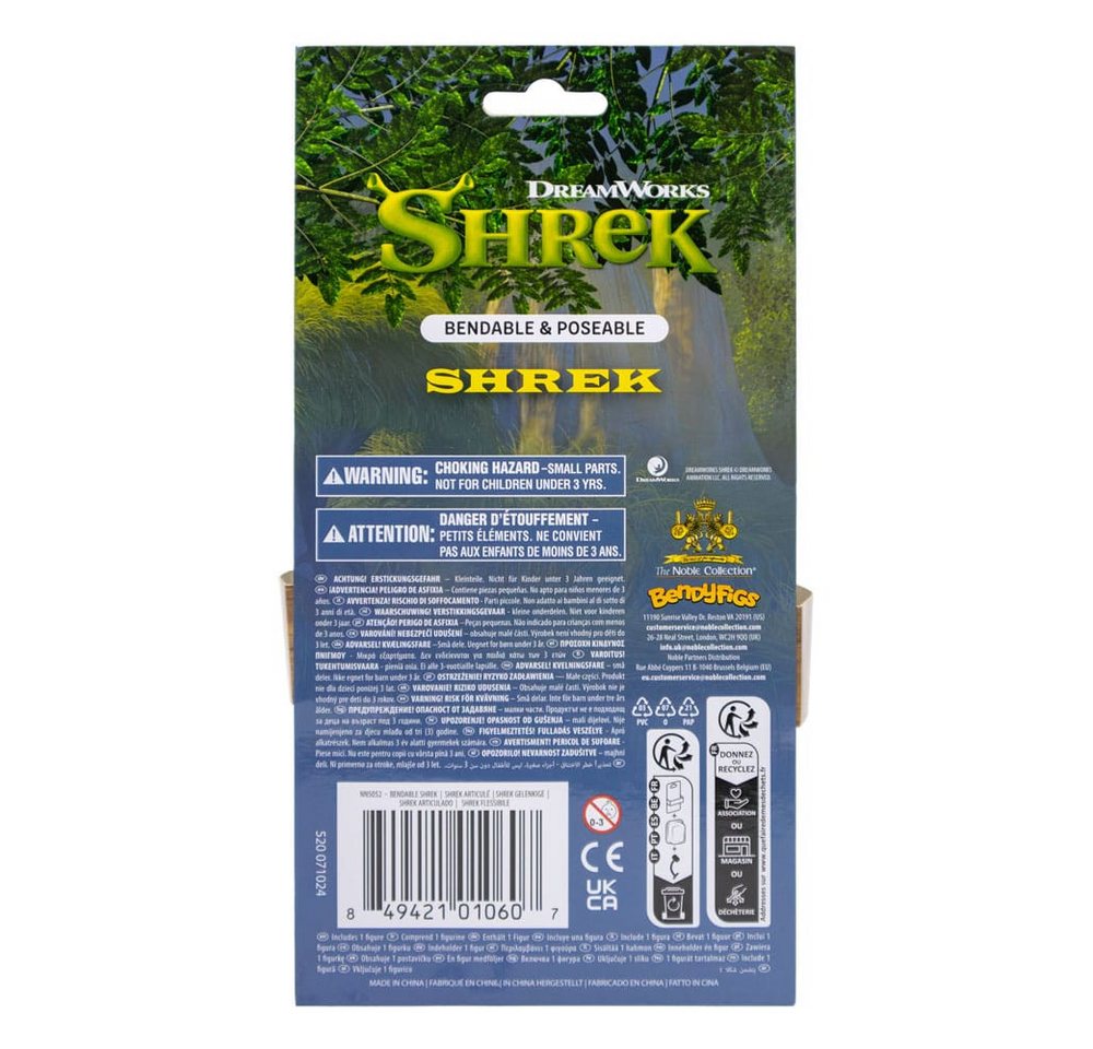 Noble Collection Merchandise-Figur Shrek Bendyfigs Biegefigur Shrek 15 cm – Bild 2 von 3