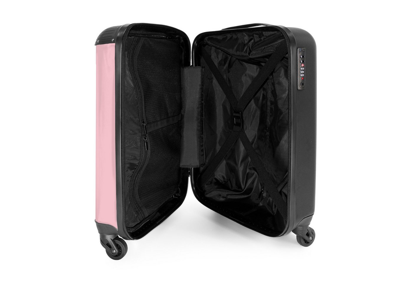 NoBoringSuitcases.com© Kinderkoffer Einhorn - Regenbogen - Pastell - Rosa - Mädchen 55x35x20cm, Kinder Koffer Klein, Trolley Handgepäck, Reisekoffer – Bild 4 von 5