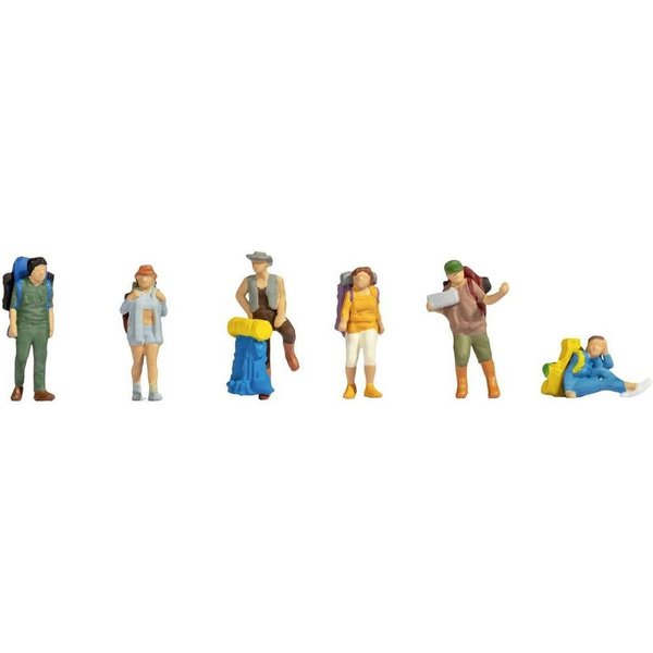 NOCH Modelleisenbahn-Figur N Figuren Backpacker und Tramper 36247