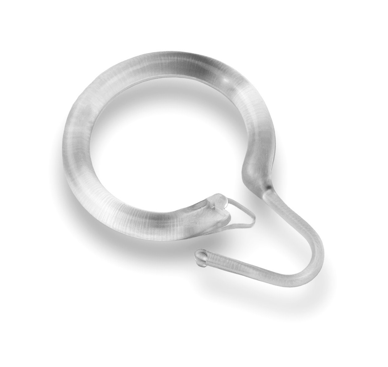 nodeko Duschvorhangringe Duschmantelringe Innendurchmesser 35 mm, für Duschvorhangstangen, (Packung, 12-St), einfacher Wechsel – Bild 2 von 4