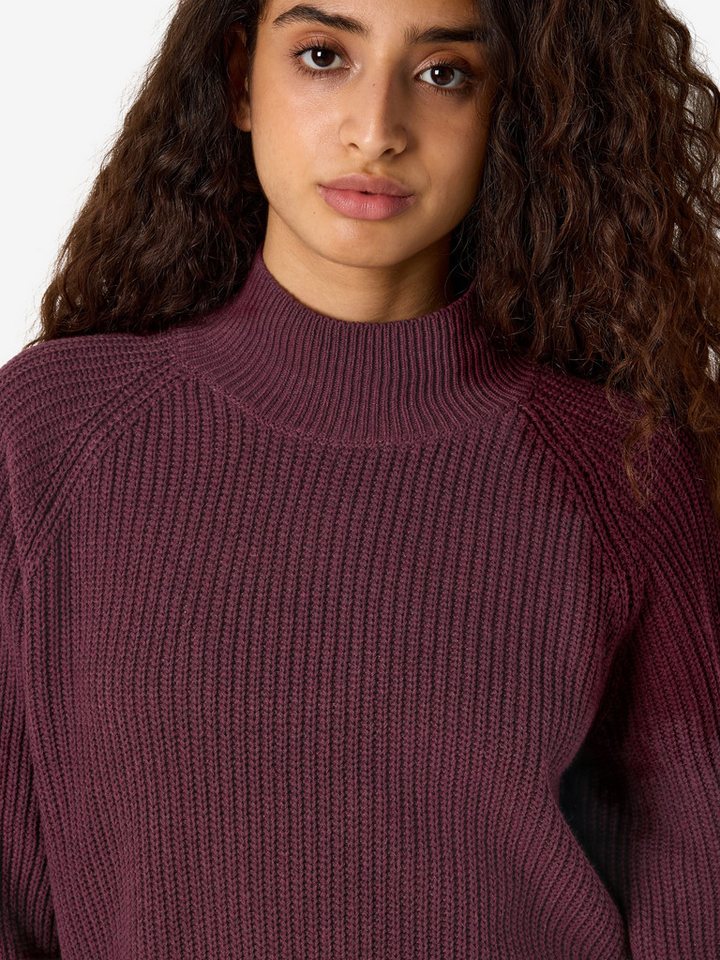 Noisy may Strickpullover Hochgeschlossener Ausschnitt Langarm für Damen (1-tlg) Recyceltes Material, Nachhaltig, Baumwollmix, Regular Fit – Bild 3 von 5