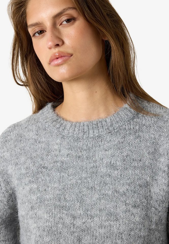 Noisy may Strickpullover Strukturierte Flachstrickoptik für Damen (1-tlg) Recyceltes Material, Nachhaltig, Kurzarm, Rundhals, Flachstrick – Bild 5 von 5
