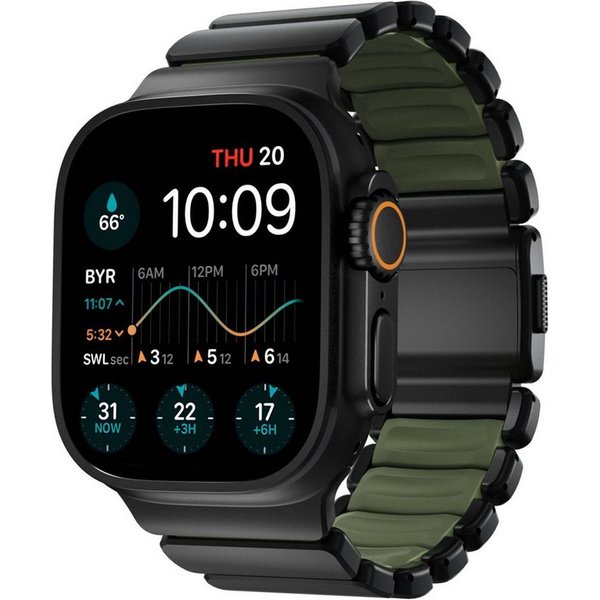Nomad Smartwatch-Armband Stratos Band Titanium 49mm Forest