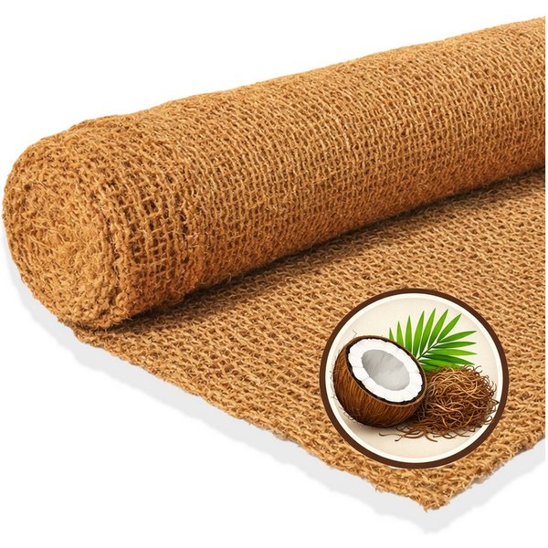 NOOR Schutznetz Erosionsschutzmatte, BxL: 1x10 m, Erosionsschutzmatte JUTE und KOKOS zum Schutz der Gartenlandschaft