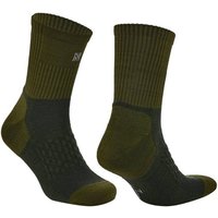 NORFOLK Wandersocken Anti-Zecken, Merinowolle & Coolmax mit Prolen® IXO, blasenfrei, Ibex Anti-Tick, Größe 39-42 in Grün