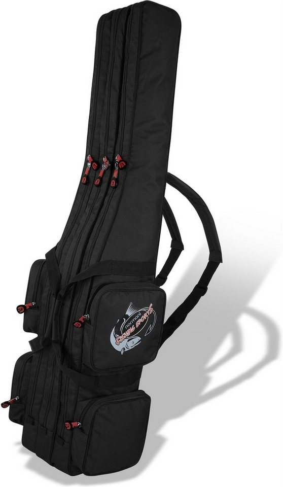 normani Angelrutentasche, Rutenfutteral Angelrutenrucksack Angelrutentasche mit 3-4 Fächern – Bild 4 von 5