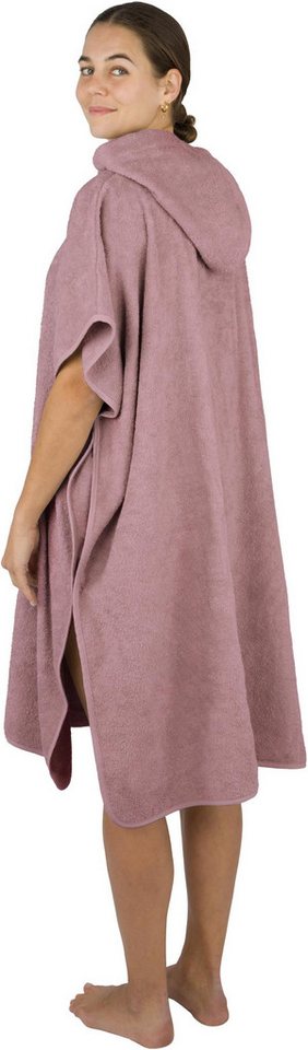 normani Badeponcho Badeponcho aus Bio-Baumwolle Sitra, Bio-Baumwolle, Kapuze, Schlupf, Strandponcho 90x105 cm aus 100 % Öko-Baumwolle mit Kapuze – Bild 2 von 5